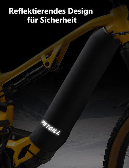 E-Bike Akku Schutzhülle 30-54cm - Transportschutz Kälte Schmutz - Schwarz