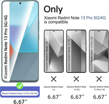 Panzer Schutz Glas Xiaomi Redmi Note 13 Pro Displayschutz 9H