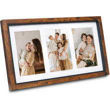 Bilderrahmen 10x15 Braun Collage Holzdesign für 3 Fotos