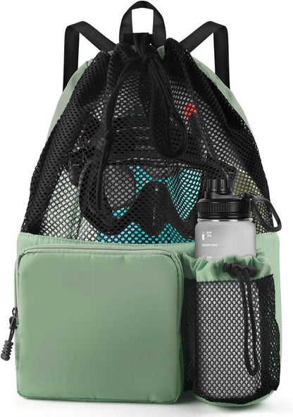 Schwimmen Tasche Mesh-Rucksack Kordelzug wasserdicht Sporttasche