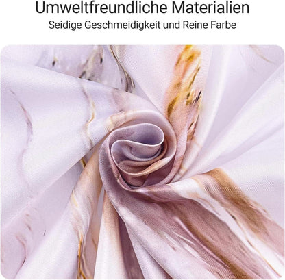 Duschvorhang Graugelb Marmor Textil 150x200 cm wasserabweisend waschbar 8 Ösen