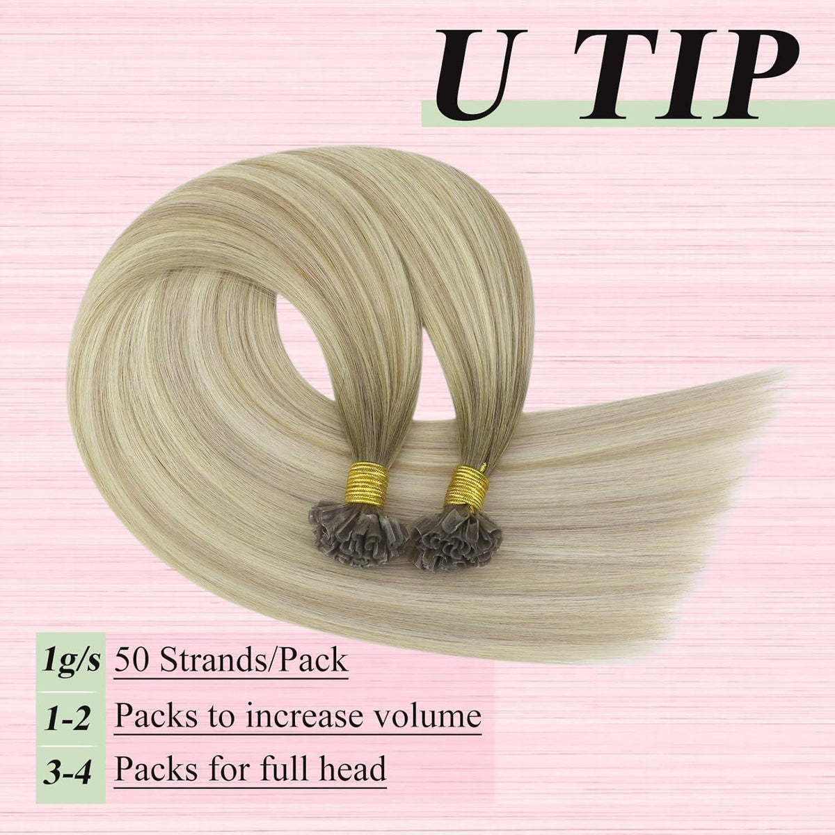 Remy Echthaar Bonding Extensions Ombre 50cm - 50g
