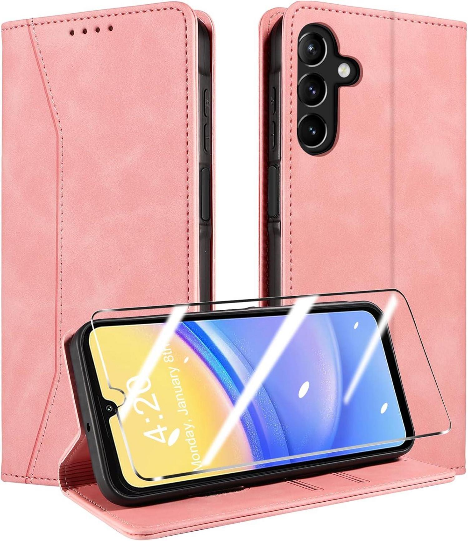 Handyhülle Samsung Galaxy A15 4G/5G Schutzhülle Panzerfolie Magnet