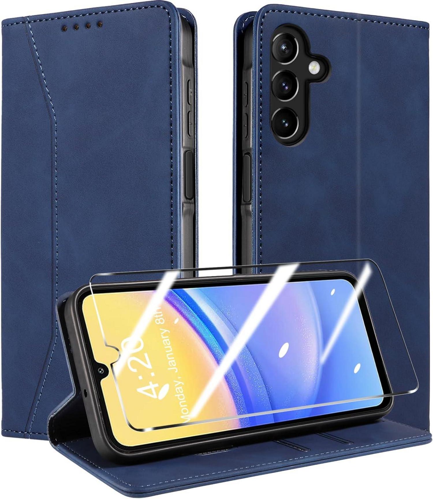 Handyhülle für Samsung Galaxy A15 4G/5G mit Panzerfolie, Premium