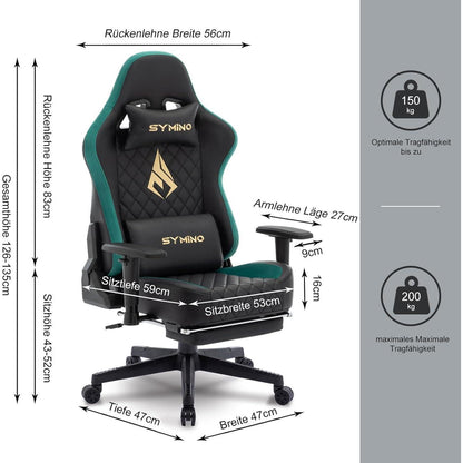 Ergonomischer Gaming-Stuhl mit