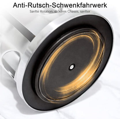 SAEIV 360° Rotation Gewürzregal Stehend mit 20 Gewürzdosen und Etiketten