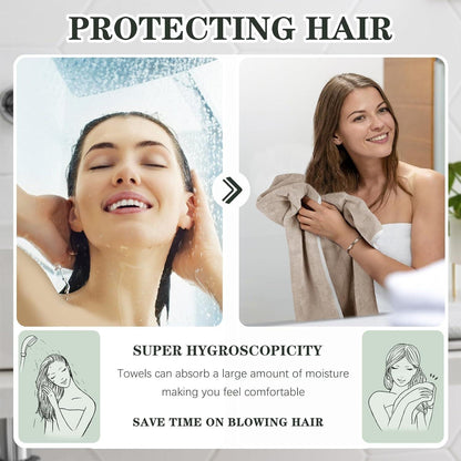 Mikrofaser Handtuch Haare, Flauschig, Saugstark