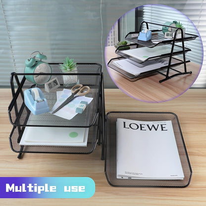 Schiebe-Briefablage Schreibtisch Organizer Ablage Papier Dokumente
