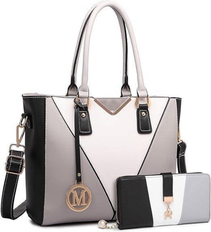 Damen Handtasche Schultertasche Shopper Aktentasche Henkeltasche V-förmiges