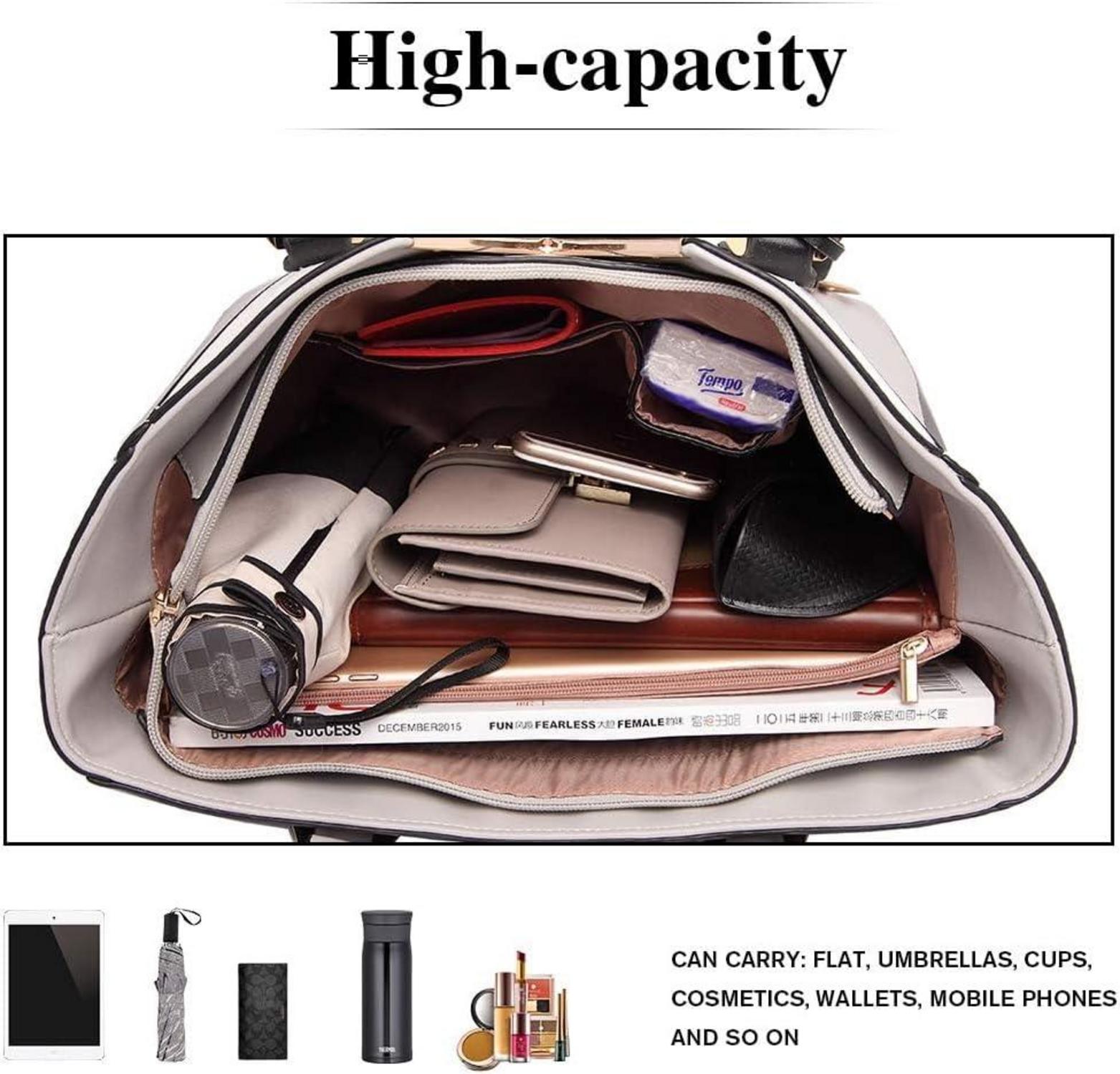 Damen Handtasche Schultertasche Shopper Henkeltasche V-förmiges Design