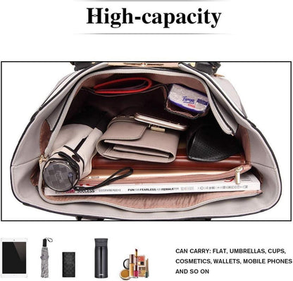 Damen Handtasche Schultertasche Shopper Henkeltasche V-förmiges Design