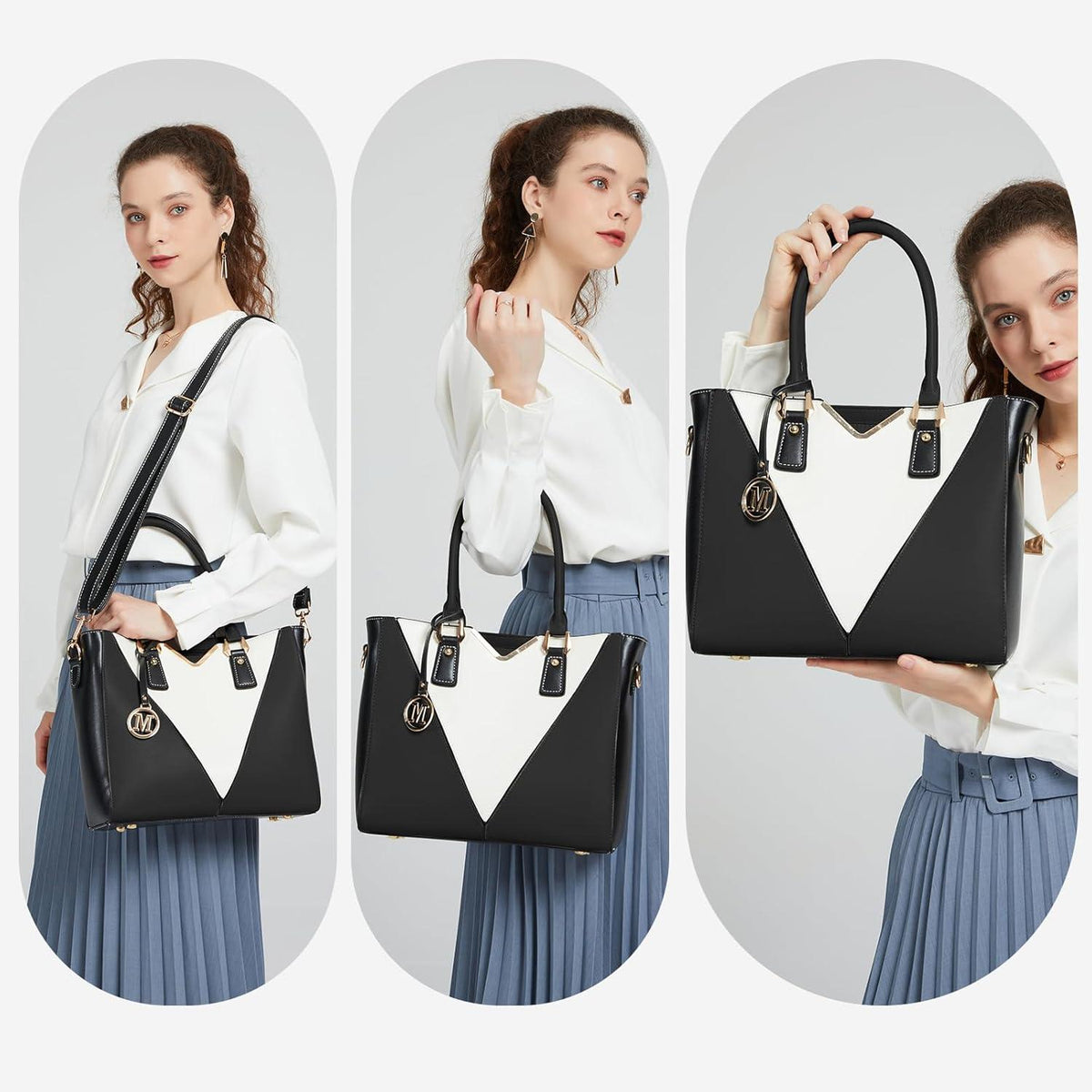 Moderne Miss Lulu Damen Handtasche Schultertasche Shopper