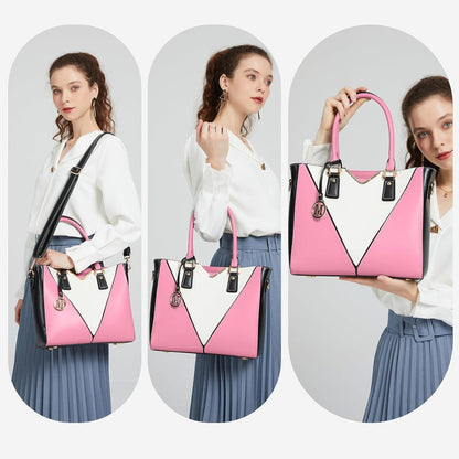Miss Lulu Damen Handtasche Schultertasche Shopper A4-Format