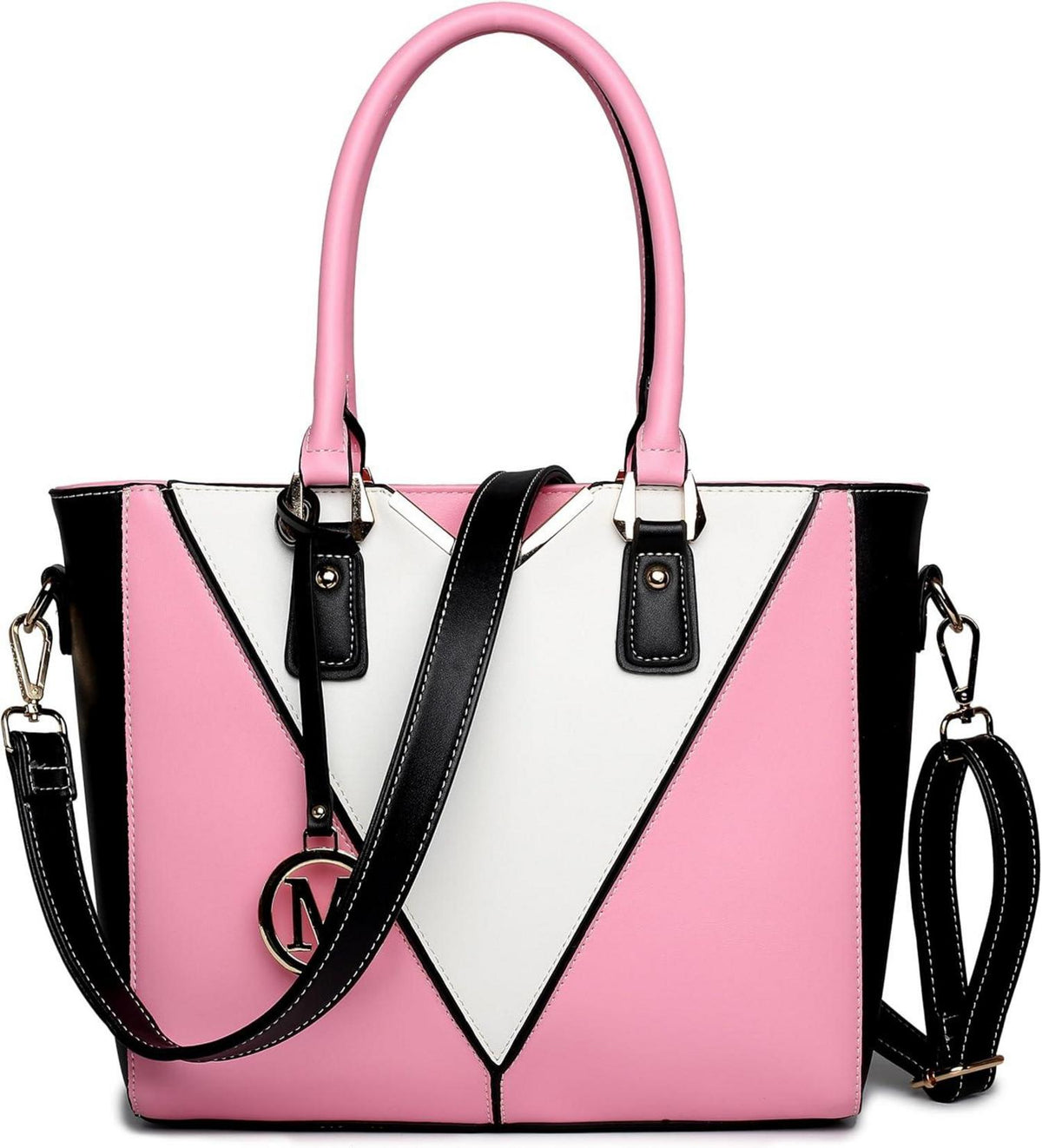 Lulu Damen Handtasche Schultertasche A4 Henkeltasche Büro Tasche