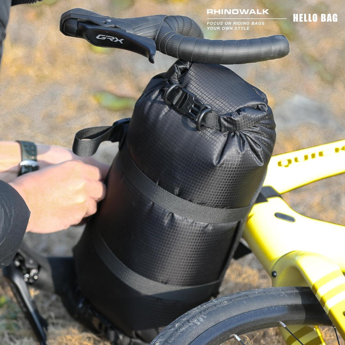 Fahrrad Lenkertasche Wasserdicht 12L Fronttasche Bikepacking Rolle Bag