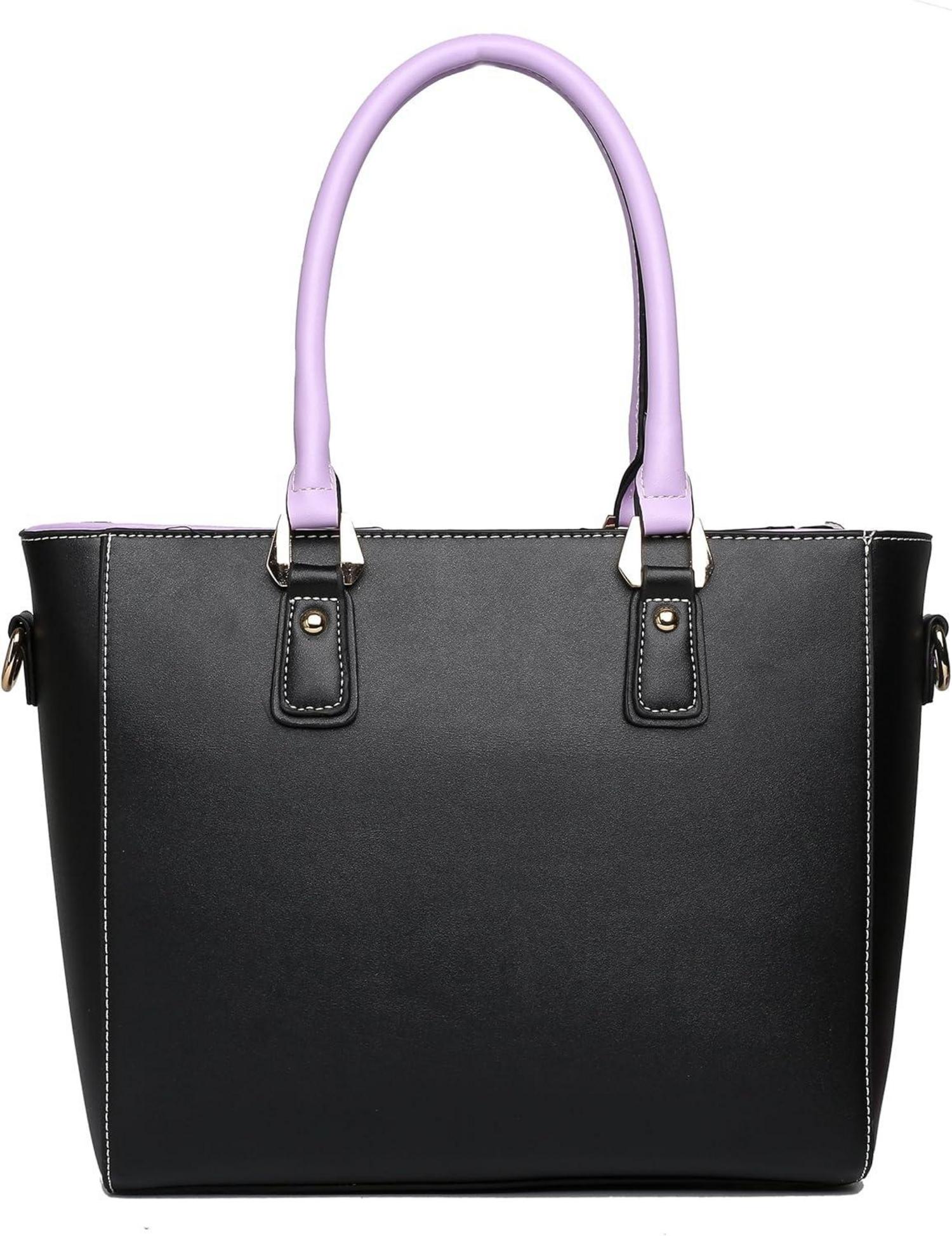 Damen Handtasche Schultertasche Shopper A4 Arbeit V-förmiges Design