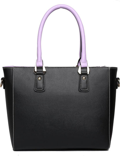 Damen Handtasche Schultertasche Shopper A4 Arbeit V-förmiges Design