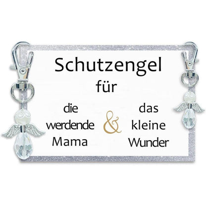 Schutzengel Schlüsselanhänger Geschenk werdende Mama