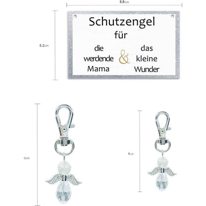 Schutzengel Schlüsselanhänger Geschenk werdende Mama