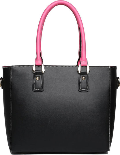Damen Handtasche Schultertasche Shopper Arbeitstasche Büro V-Design