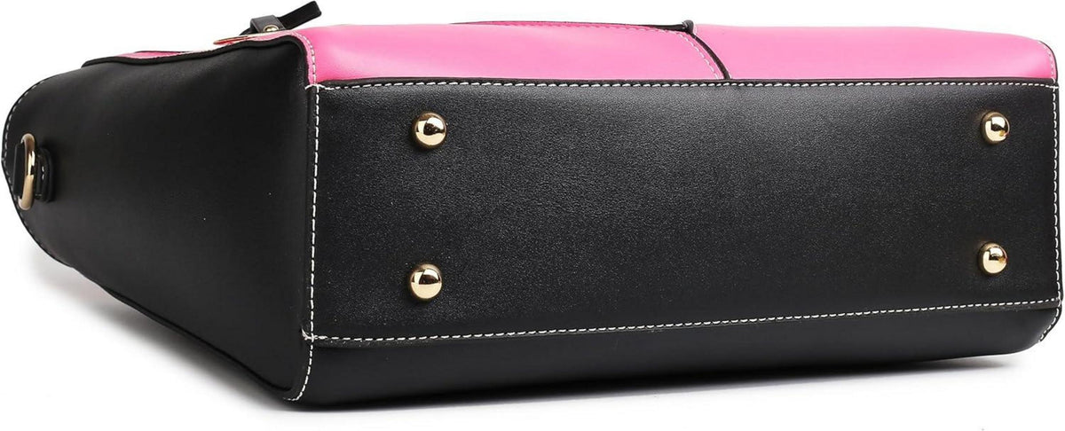Damen Handtasche Schultertaschen Shopper Aktentasche V-förmiges Design