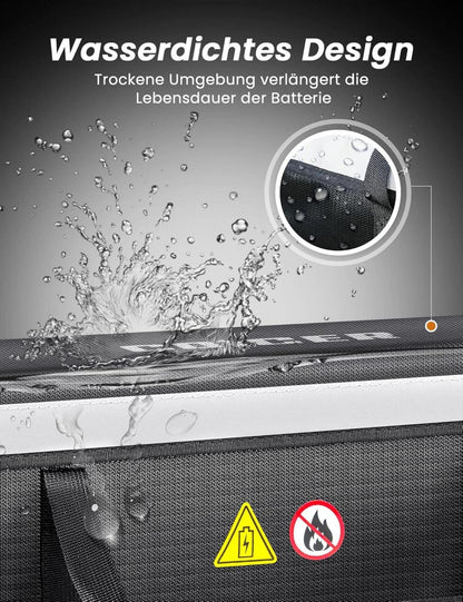 Coicer E-Bike Akku Tasche Schutz feuerfeste Box Lipo Fahrrad Safe Bag M