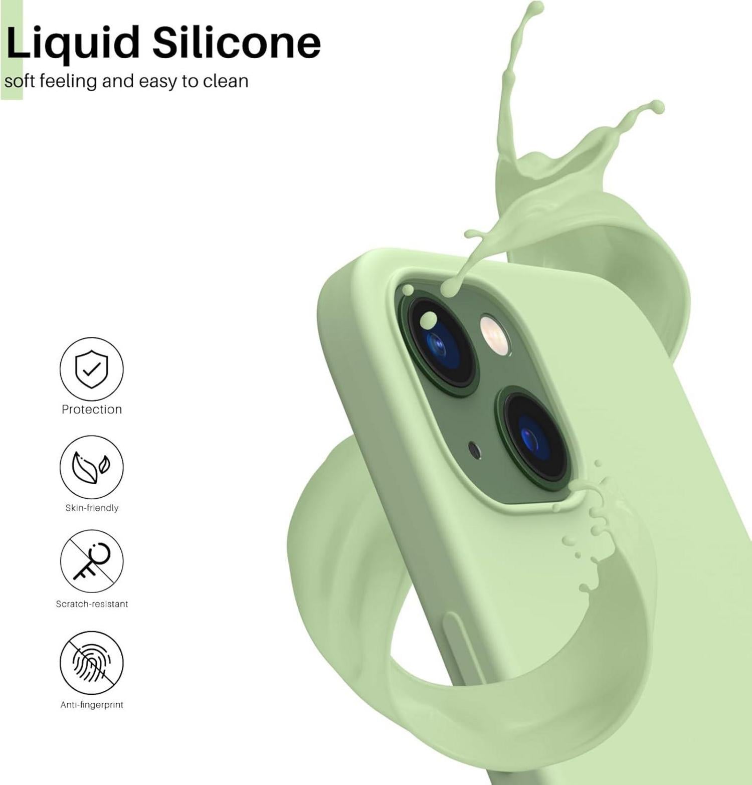 Silikon Case Hülle für iPhone 13 6,1 Zoll Flüssig Silikon Handyhülle
