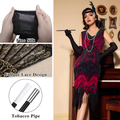20er Jahre Kostüm Damen Gatsby Kleid Charleston Flapper Kleider