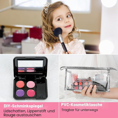Komplettes Teen Make-up Set mit Kosmetiktasche & Pinseln