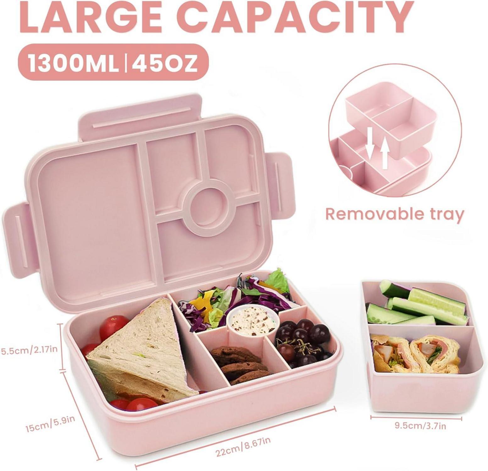 Bugucat Brotdose Kinder 1300ML Auslaufsicher Lunchbox Bento