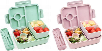 Bugucat Lunchbox Kinder 1300ML 2Set Brotbox Bento Box Besteckset