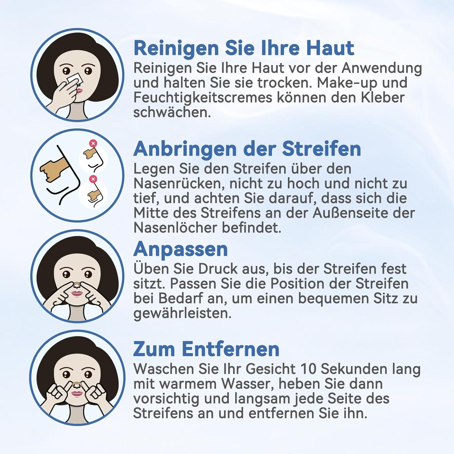 AnjoCare Nasenpflaster 50 Stück gegen Schnarchen & Nasenverstopfung