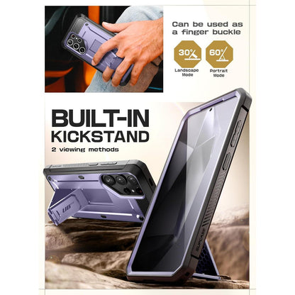 Samsung Galaxy S24 Ultra Hülle mit Gürtelclip & Ständer, Lila