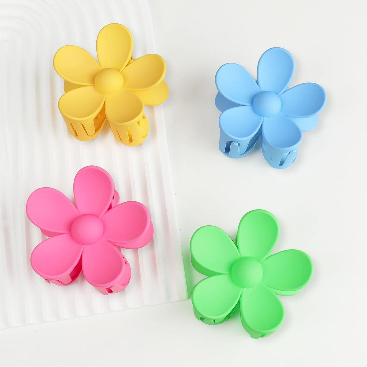 Haarklammer Blume Groß 8 Stück Blumen Haarspange Rutschfest Multicolor