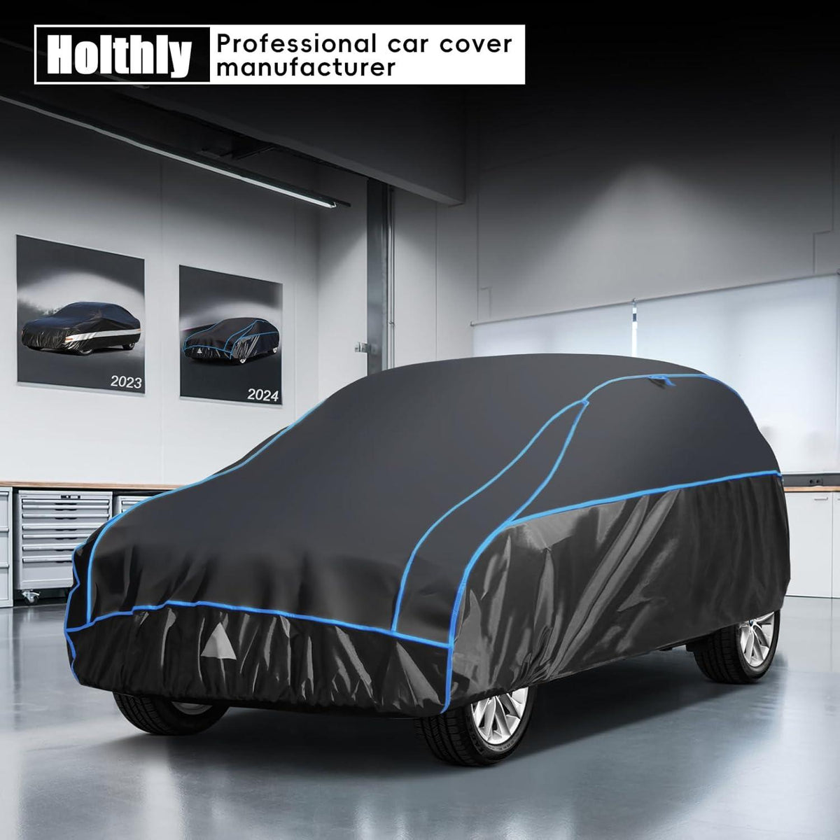 Hagelschutzplane für SUV Jeep 4x4 bis 460 cm Schwarz A6