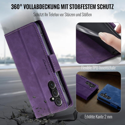 Handyhülle Samsung Galaxy A55 5G Klapphülle PU Leder RFID Schutz Standfunktion