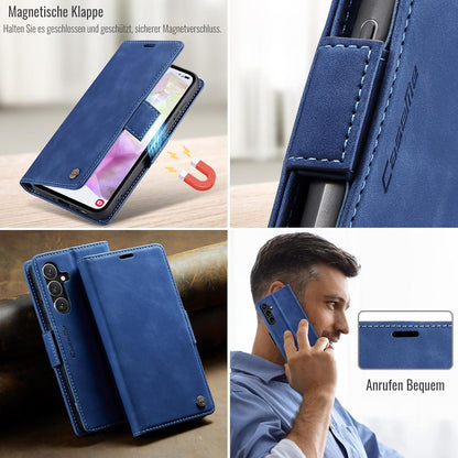 Handyhülle für Samsung Galaxy A35 5G Klapphülle mit RFID Schutz, Blau