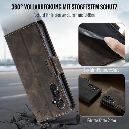 Samsung Galaxy A35 5G Handyhülle Klappbar PU Lederhülle Kartenfach RFID Schutz
