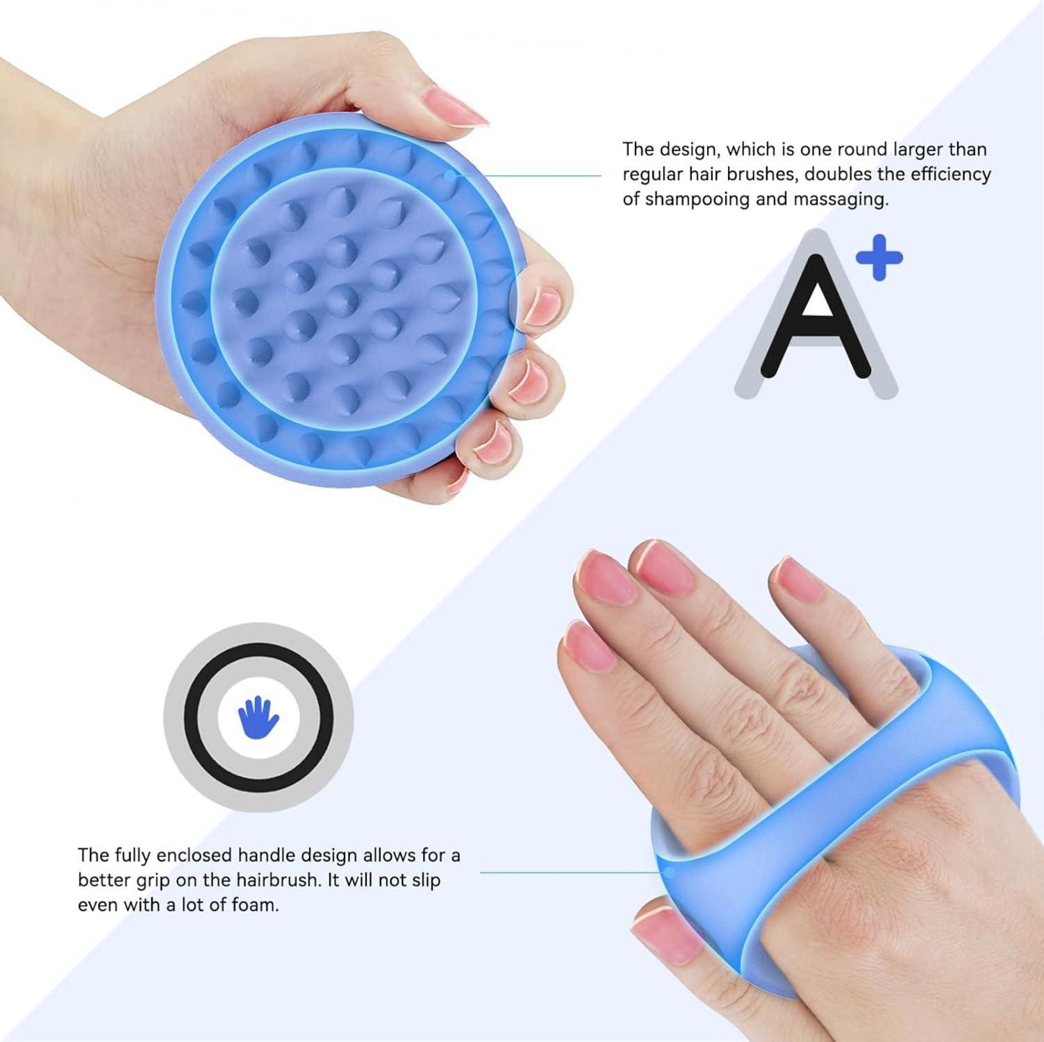 Kopfmassagebürste Silikon Scalp Massager Shampoo-Bürste