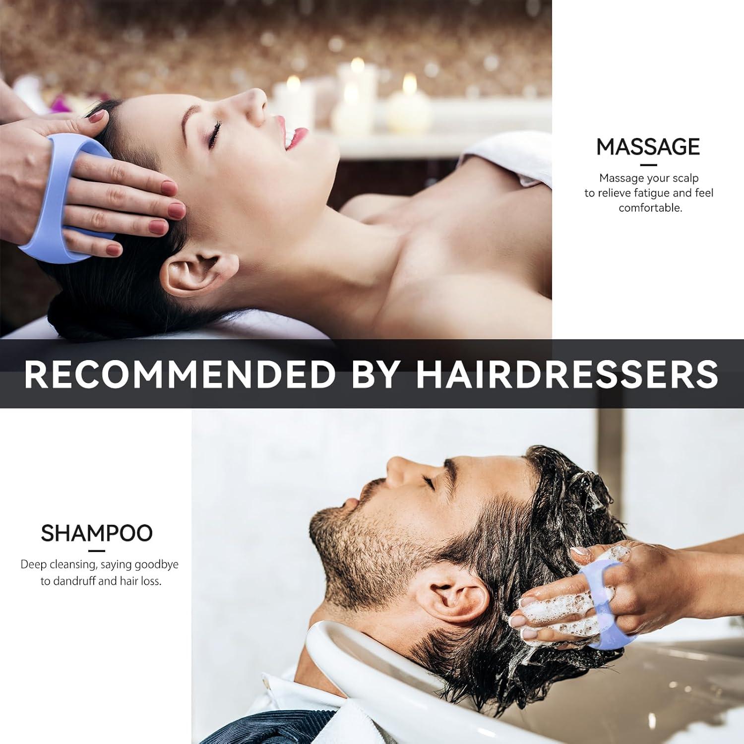 Kopfmassage-Bürste Silikon Scalp Massager Haare Männer Frauen Haustiere