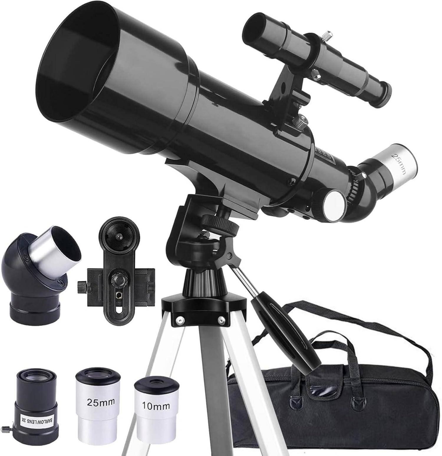 Teleskop Astronomie für Anfänger Kinder 70mm Aperture 400mm refraktor