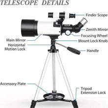 Misilmp Teleskop 70mm Aperture 400mm für Anfänger & Kinder
