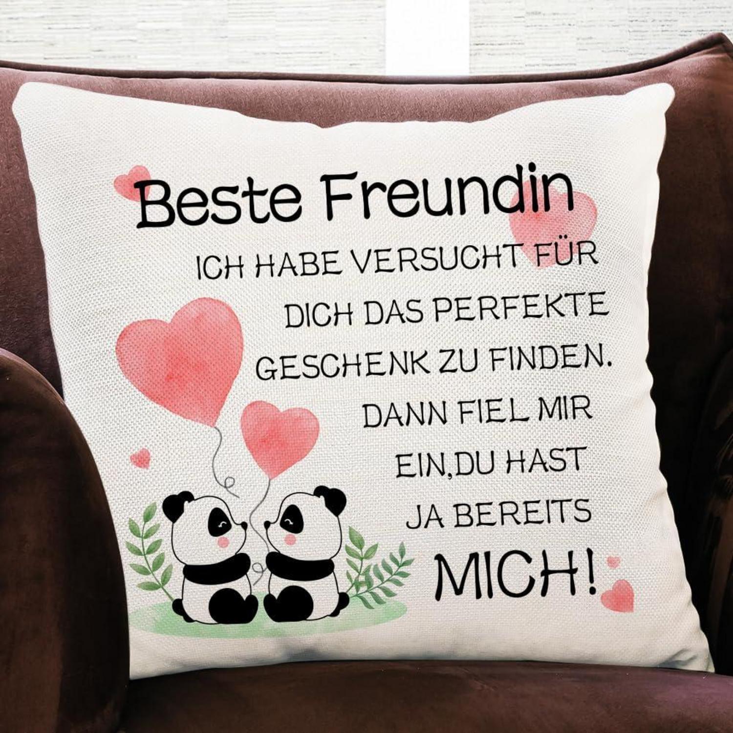 Personalisierter Kissenbezug Lustiges Geschenk 45x45 für Beste