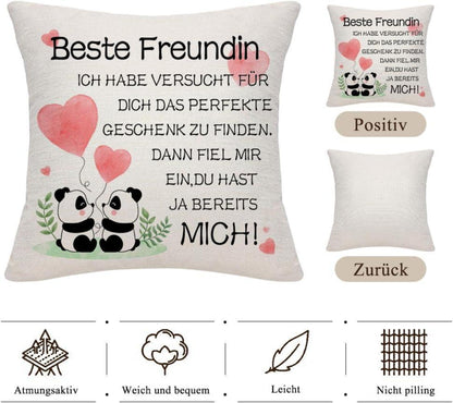Personalisierter Kissenbezug Lustiges Geschenk 45x45 für Beste