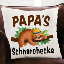 Vatertagsgeschenk Kissenbezug Sprüchen Papas Schnarchecke 45x45