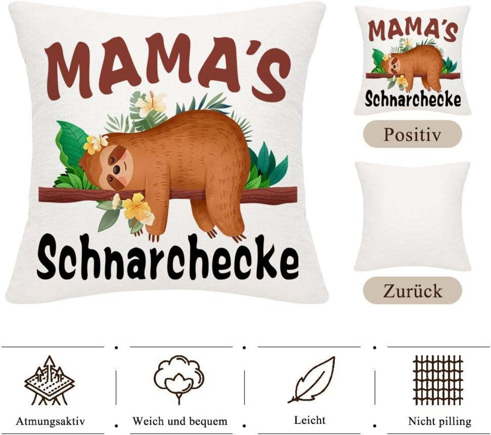 Geschenkidee Mama Geburtstag Muttertag Kissenbezug Sprüche 45x45