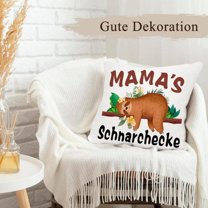 QZOSZ Geschenk Kissenbezug 45x45 Mutter, Muttertag, Mama's Schnarchecke