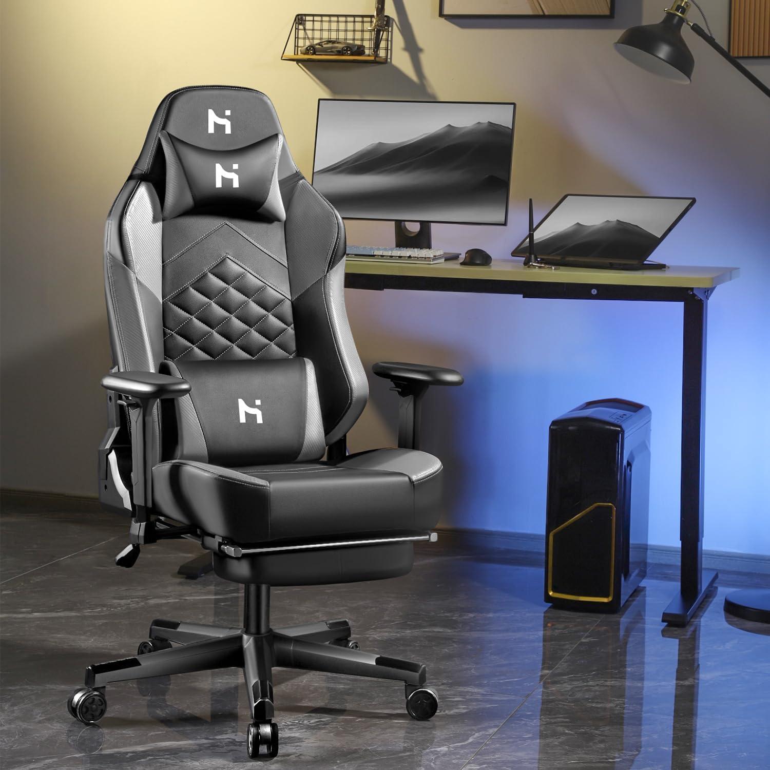 Ergonomischer Gaming Stuhl Rückenlehne verstellbar mit