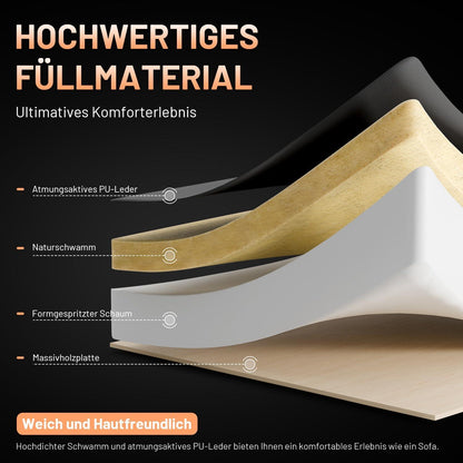 Ergonomischer Gaming Stuhl Bürostuhl Höhenverstellbar Orange Schwarz