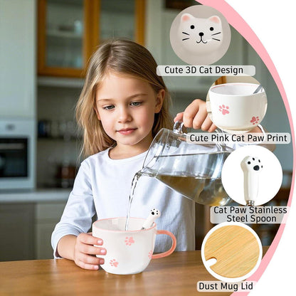 Süße Keramik Katze Kaffeetasse Teetasse 3D Tasse Geschenk